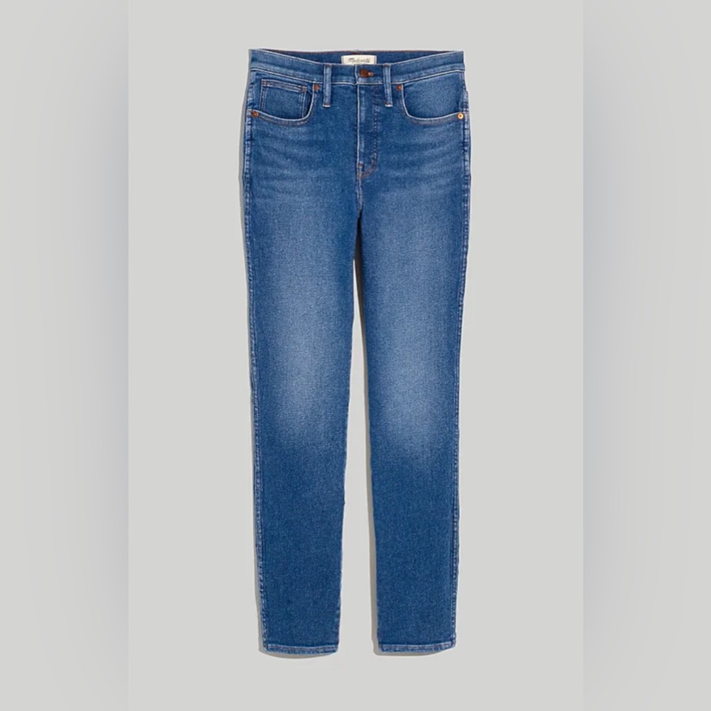 MADEWELL Stovepipe Jeans Straight Leg Mid-Rise Cropped Blue Size 26 - Picture 15 of 15
